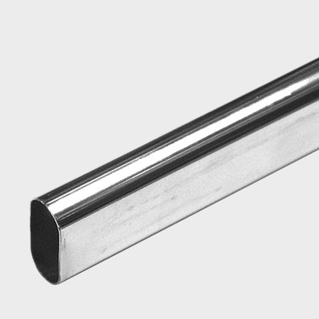 Труба хромированная овальная